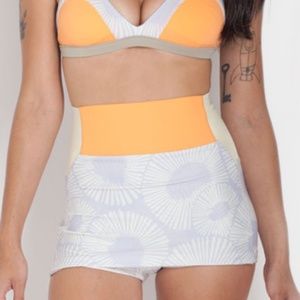 Leucadia Skirted High Waist Bottom - Limestone